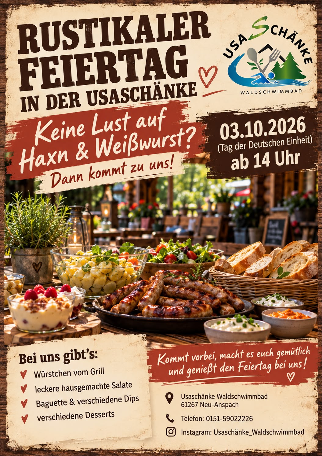 Rustikaler Feiertag